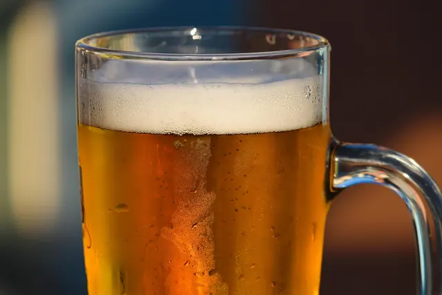 beer, drink, pint, tankard, glass, glass mug, beer tankard, beer glass, foam, beer foam, alcohol, beer garden, drinking glass, drinking cup, refreshment, closeu